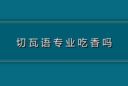 切瓦语专业吃香吗