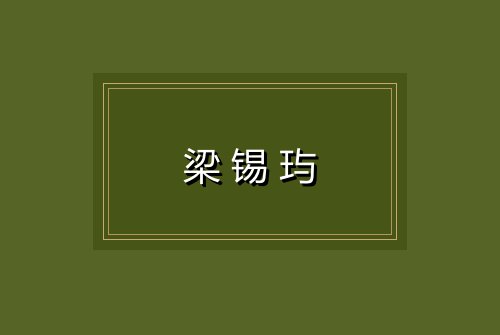 梁锡玙