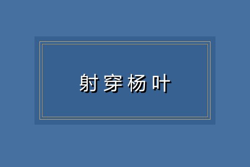 射穿杨叶