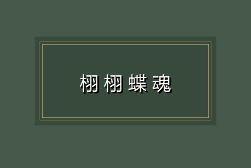 栩栩蝶魂