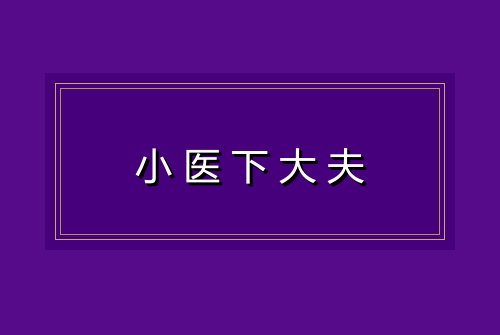 小医下大夫