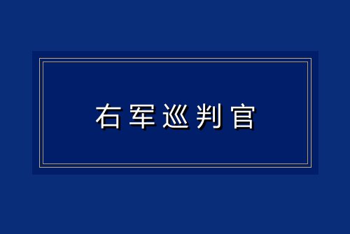 右军巡判官