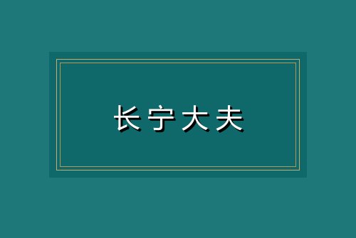 长宁大夫