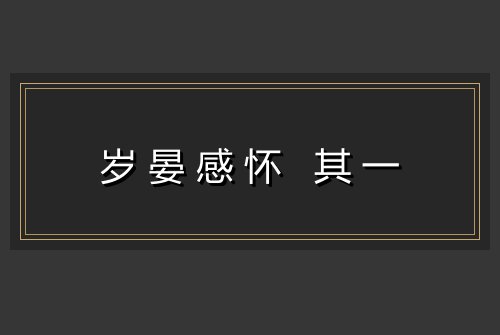 岁晏感怀 其一