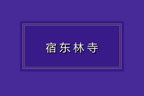 宿东林寺