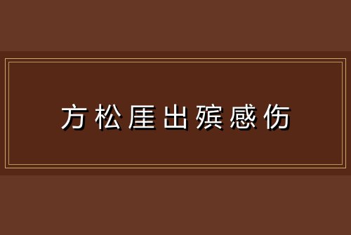 方松厓出殡感伤
