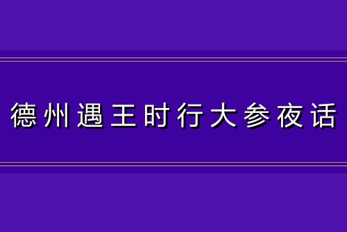 德州遇王时行大参夜话