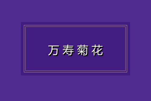 万寿菊花